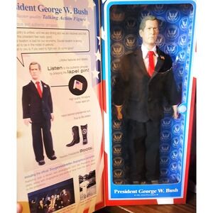 2003 Toypresidents Inc 43rd President George W Bush Talking Action Figur…